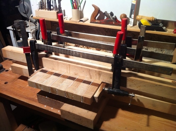 Planche à découper en bois de bout