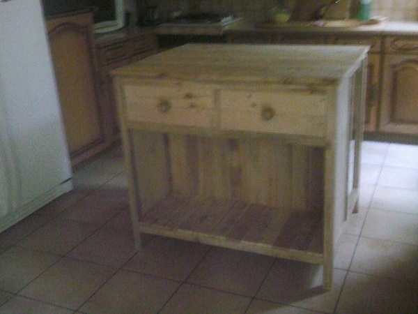 Meubles de jardin et interieur .en boi de palettes.