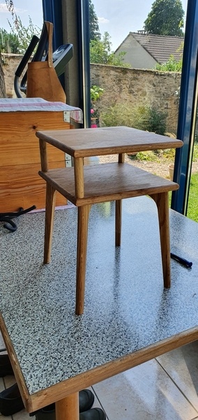 Table de chevet ouverte - Chêne