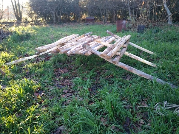 Plateforme ou pont autoportant. (Pont arc en ciel)