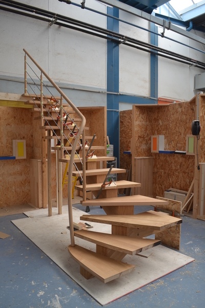 Escalier limon central