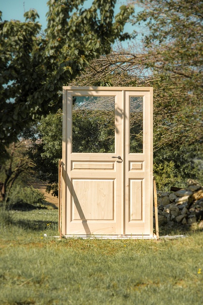 Porte intérieure double