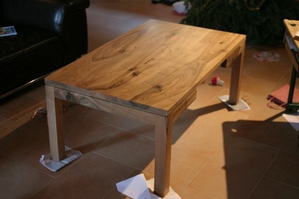 Table basse noyer