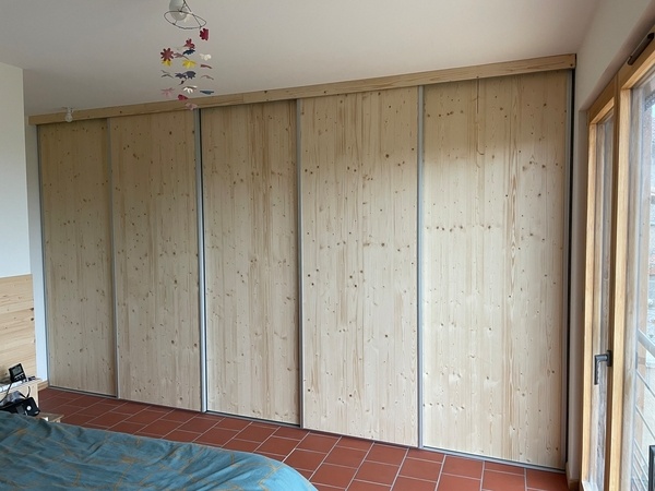 Portes coulissantes 3 plis