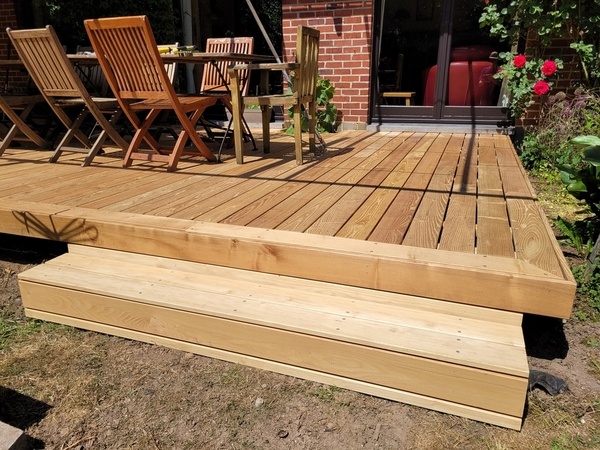 Terrasse en robinier