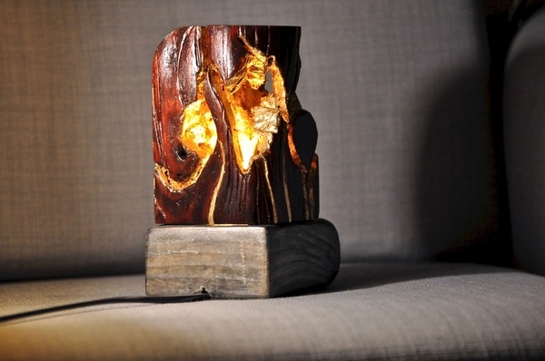 Lampe "magma en fusion"