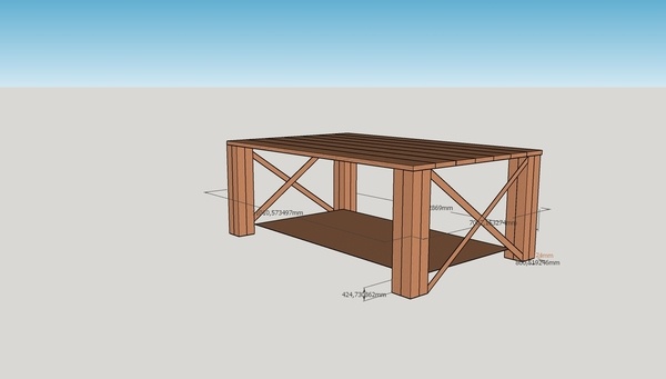 Plan pour table basse