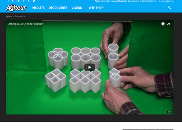 Des objets apparemment ronds à reflets carrés et réciproquement