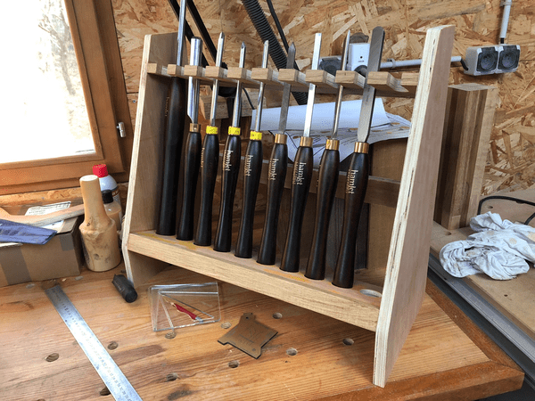 Support de gouges à tour à bois