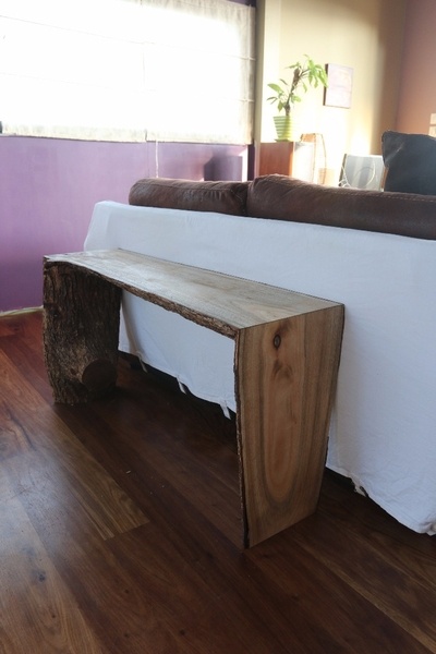 Banc en bois de chauffage