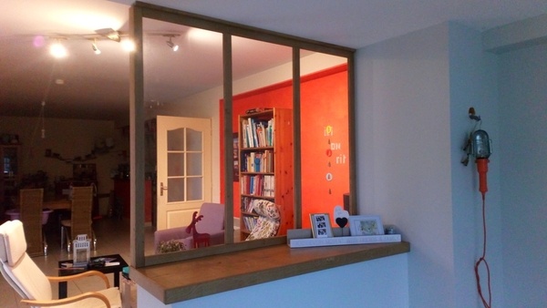 Verrière et porte coulissante