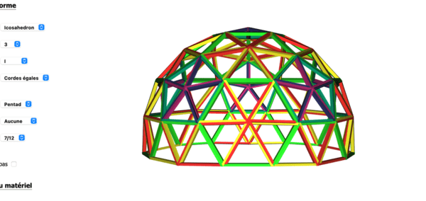 Calculateur pour dôme géodésique