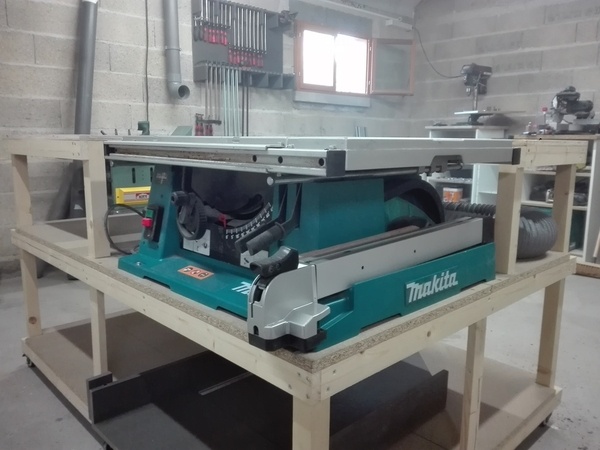 Meuble scie sur table
