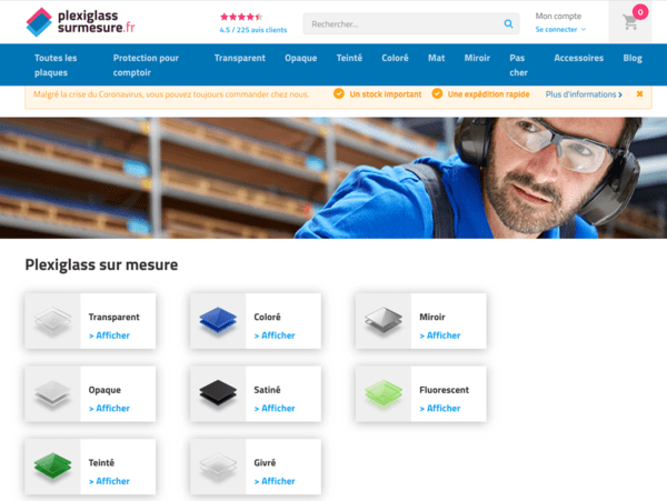 Plexiglas sur mesure