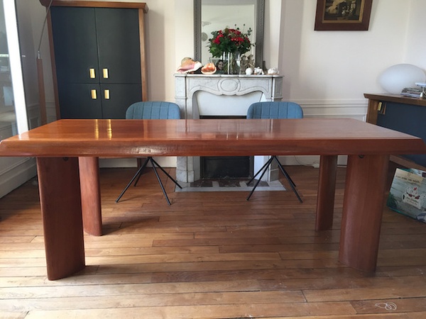 Restauration - vernissage d'une table Charlotte Perriand (copie)