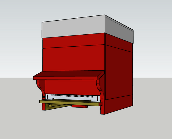 Ruche Dadant 10 cadres (et son caisson isolant)