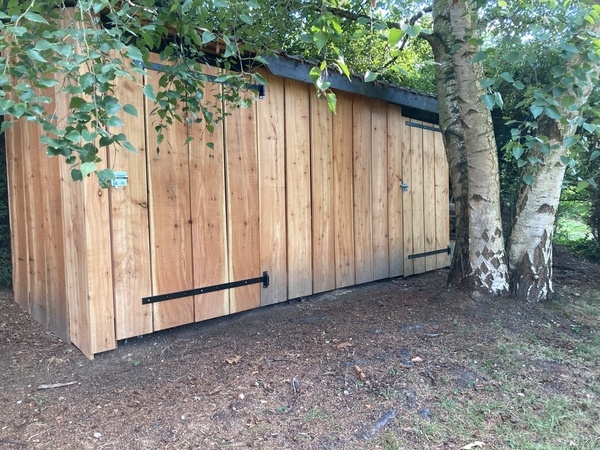 Abri bois de chauffage