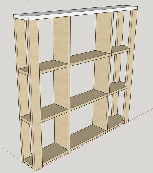 Rangement Derrière Commode Bébé (transformable en étagère de bureau)