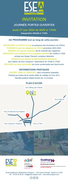 Journée Portes Ouvertes + Exposition des œuvres de fin d'année