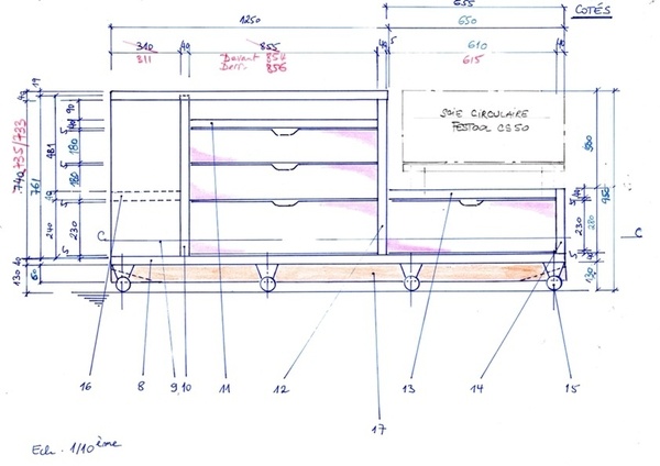 Etabli multifonction