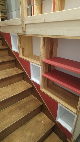 Agencement Mezzanine / bibliothèque