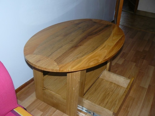 Table de salon "rugbyman"