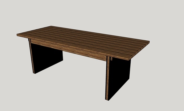 Projet de table à manger.