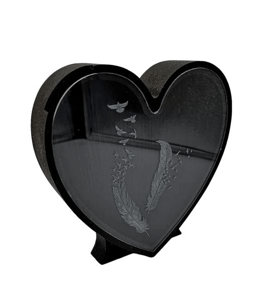 Tirelire Coeur (Plexi gravé)