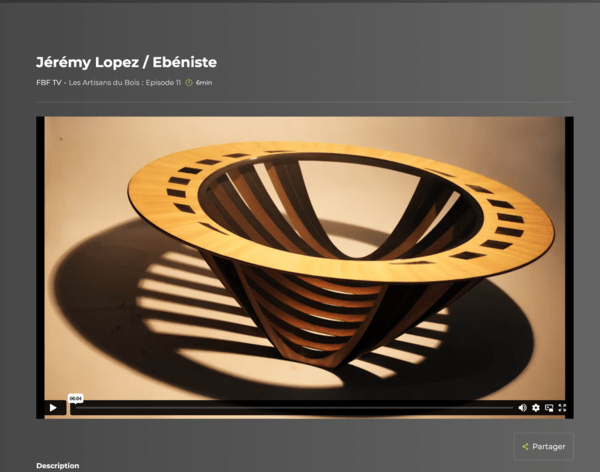 Ébénisterie contemporaine