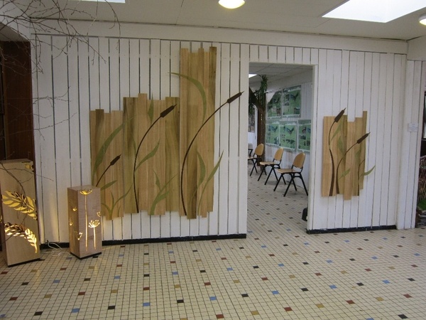 Lampes et lambris déco