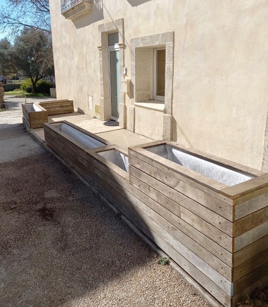 Jardinières. Récupération.