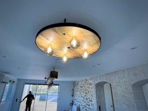 Lustre Rond industriel