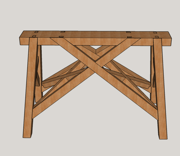 Tréteau façon Mazerolle