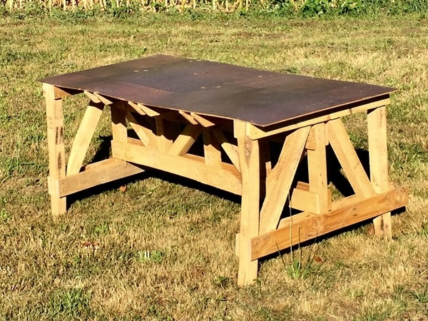 Table en palettes - Étude Enzo Mari