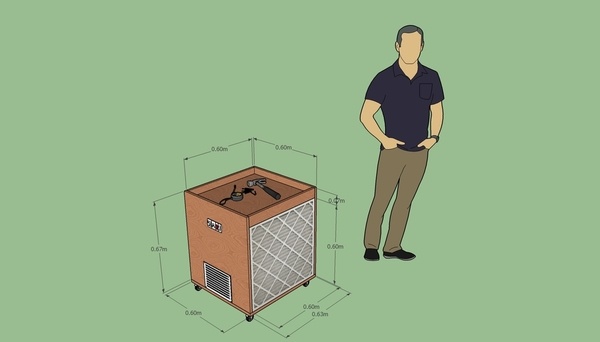 Caisson mobile de filtration de l'air - Air Cleaner Cart
