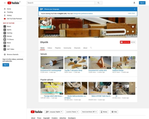 Un autodidacte comme nous, amateur de menuiserie.