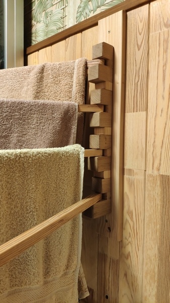 Porte serviettes pivotant