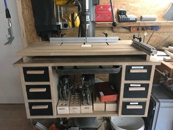 Update meuble de perceuse à colone