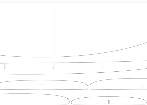 Plan surfboard hollow : fish 5'10"
