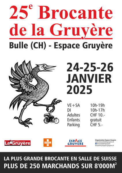 25e Brocante de la Gruyère, Espace Gruyère Bulle (CH)