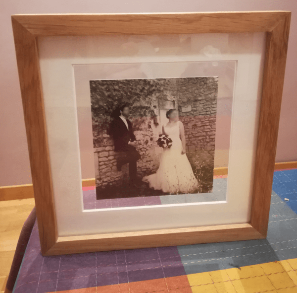 Cadre photo entre-deux-verres
