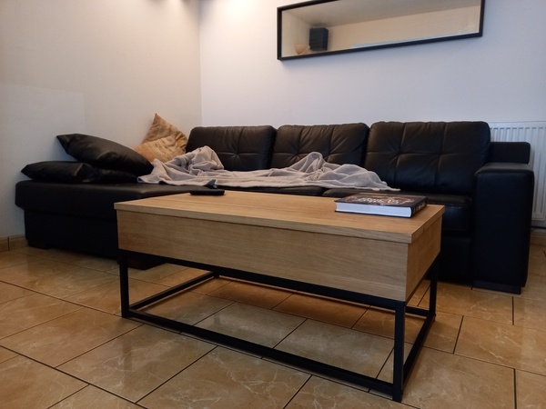 Table basse, plateau relevable