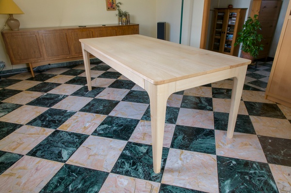 Table frêne extensible