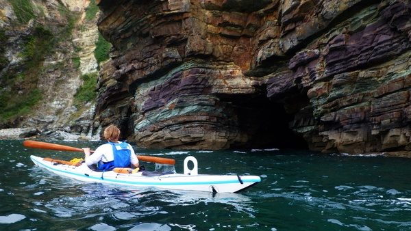 test aux grottes de Morgat, presqu'île de Crozon