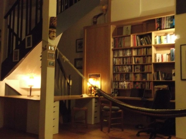 Bibliothèque bureau en chêne