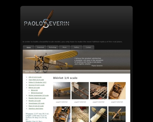 Un Bleriot qui vole, à l'échelle 1/4