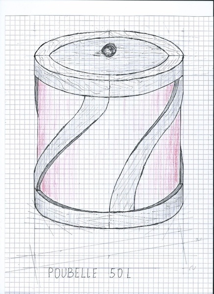 Épure type poubelle debillardee