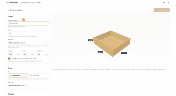 Un site pour faire son plan de coupe facilement