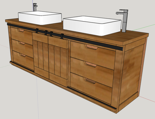 Meuble de Salle de Bain