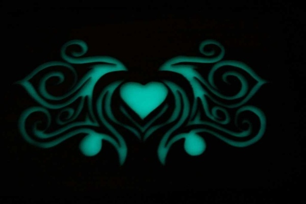 Essai de tableau lumineux bois epoxy